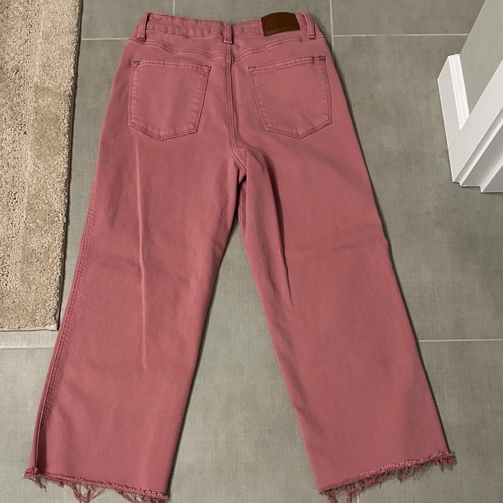 EUC WIRN x 1. Judy Blue Mauve Wide Leg Jeans - Picture 5 of 6